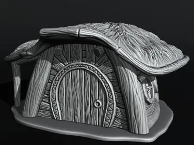 medieval house 3D print model