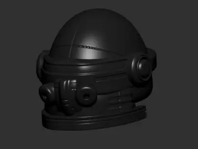 helmet high poly sculpt 3d printable ver 7 3D model 3D model 195