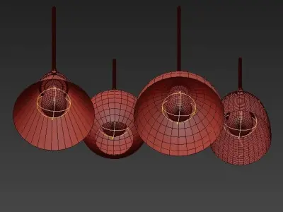 RH chandelier 3D model buy