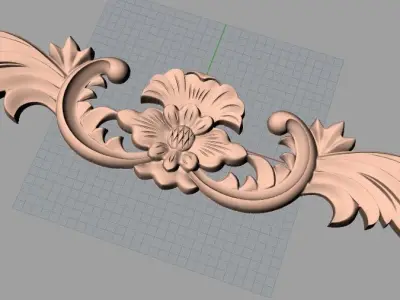 Artcam Aspire 3D relief models STL Files used for CNC E563 3D model