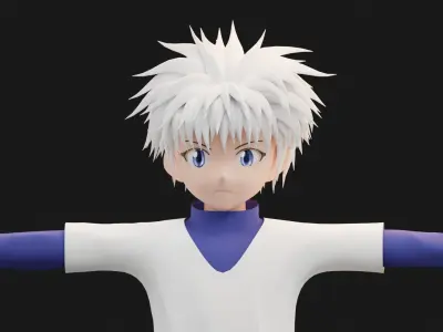 Killua Zoldyck  from Hunter X Hunter Concept 3D model