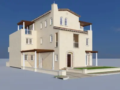 Villa 450SqYds 3D model