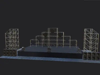 stage 3D model