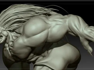 Blanka Street Fighters 3D model