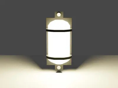 Wall Light - Tunnel - Lamp - Luz de Parede Low-poly 3D model
