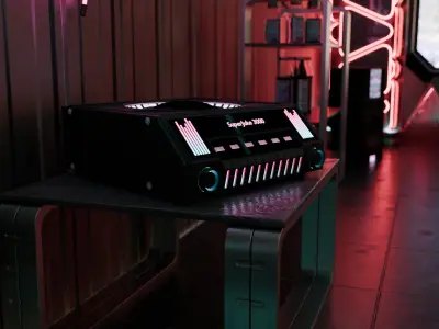 High-End Cyberpunk Apartment Scene v14 - Hackers Lair 3D model