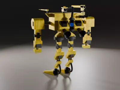 Modular Battle Mech Robot 3D model
