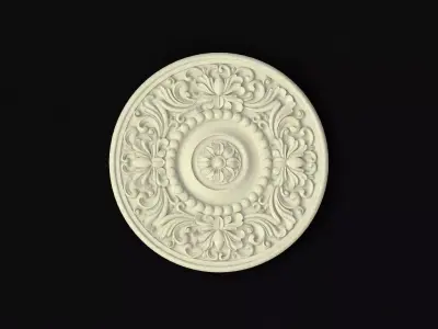 rosette circular medallion 3D model order