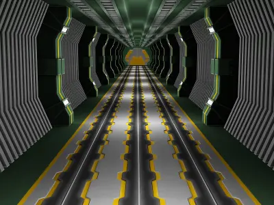 Sci Fi Modular levels 3d model Low-poly 3D model