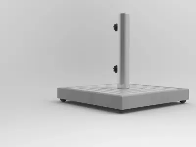 Kumba Parasol Base Low-poly 3D model