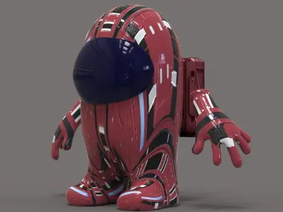 Among Us Character Low-poly 3D model