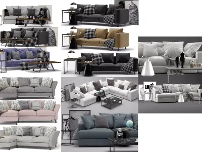 Sofas By Boconcept 5 models 3D model