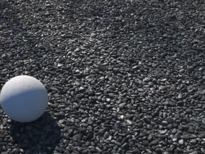 Dark round pebbles stones gravel texture Texture