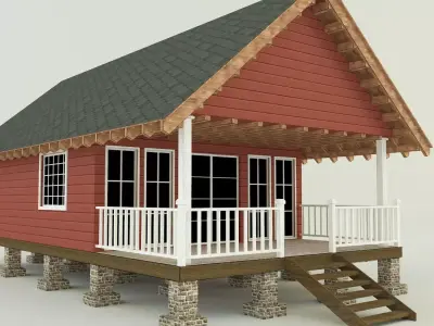 Guest house model 3D model