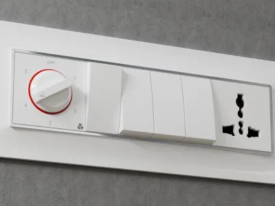 Modular Switch Plate 3D model