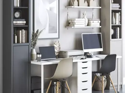 Office workplace 138 3D model