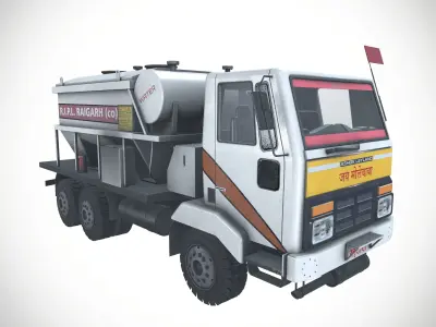 Blasting Vehicle Low-poly 3D model