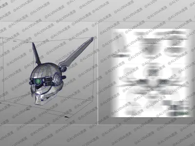 Appleseed Briareos - Cosplay Pepakura Foam Template Low-poly 3D model