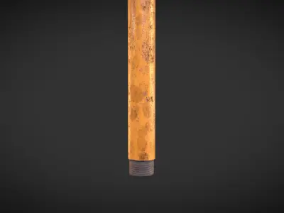 Iron Pipe Melee Low-poly 3D model