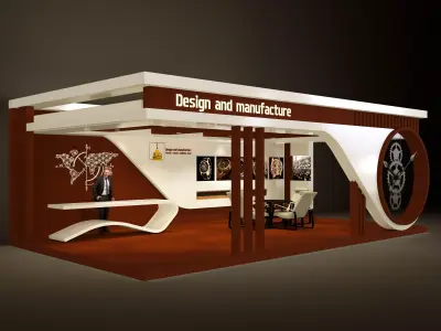 exhibition stand 3D model