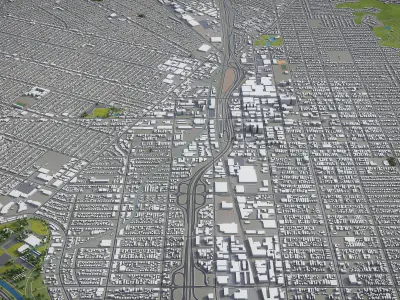 Burbank Low-poly 3D model