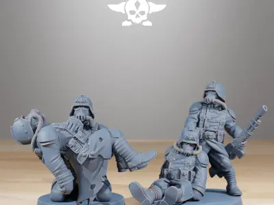 GrimGuard The Fallen 3D print model