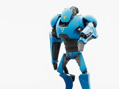 BATTLE DROID AHILOSH  RIGGED 3D model