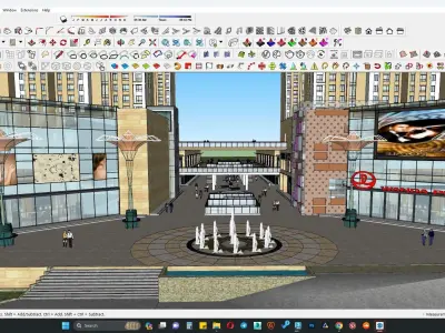 Hospital sketchup model 3D model