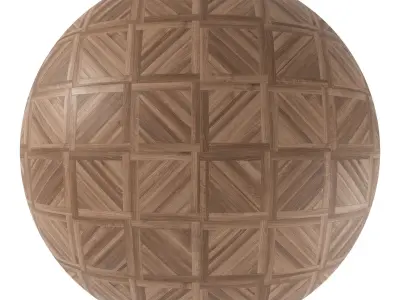 Parquet - Laminate - Wooden floor 4 in 1 3D model 23