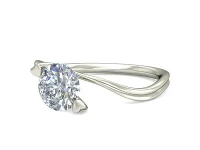 Women Ring  Render 3dm STL OBJ FBX Details 3D print model 342
