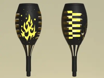 Torch 3D model
