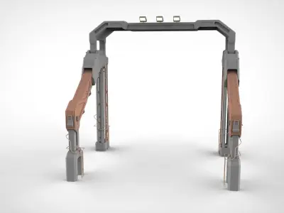 sci-fi Architecture kitbash 1 3D model