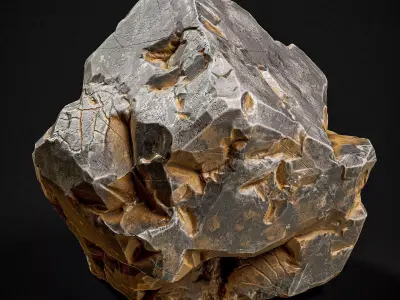 Realistic PBR Rock Low-poly 3D model