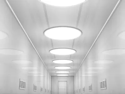 Sci Fi Corridor 3D model 27