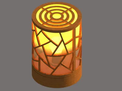 Collister Table Lamp 3D model 3D model