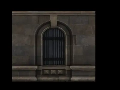 game scene Low-poly 3D model