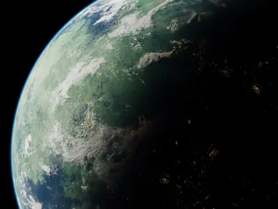 Planet Mehara 12K 3D model