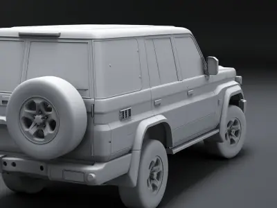  Toyota Land Cruiser J70 2025 No Textures 