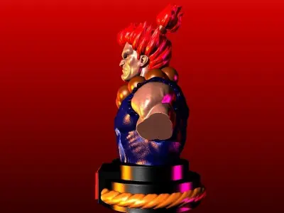 AKUMA STREET FIGHTER CAPCOM VIDEOGAME 3D print model