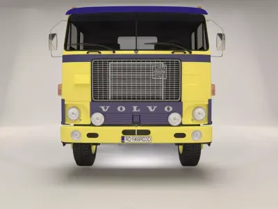 Volvo F88 Tractor Truck 1968  3D model