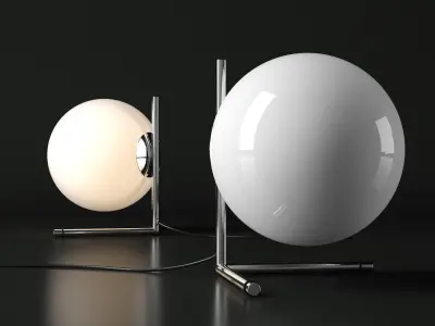 Table lamp IC 2 3D model
