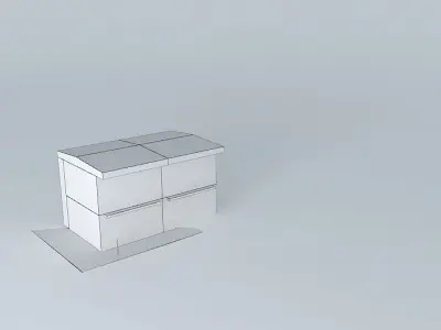 Building box with light Free 3D model