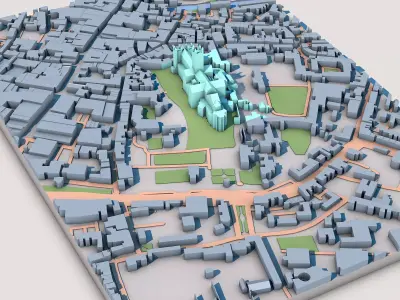 Canterbury Cathedral Great Britain 3D model