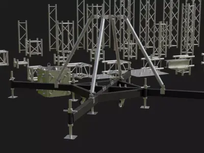Square Stage Truss F34 F32 F44 Kit 3D model
