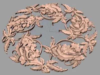Artcam Aspire 3D relief models STL Files used for CNC E621 3D model