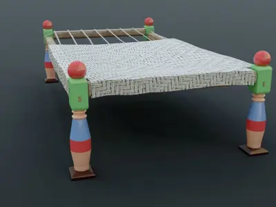 Desi BED Low-poly 3D model