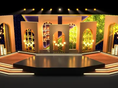 Stage design  3D model
