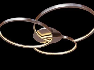 Circular Ceiling Light - Clean 3D Model 3D model