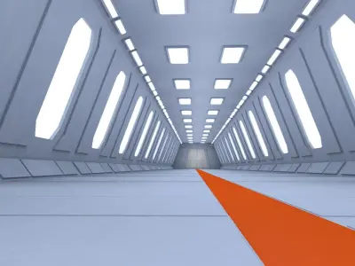 Sci Fi Interior 3D model get