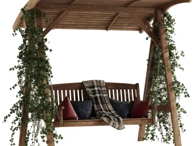 Garden swing 2 3D model
